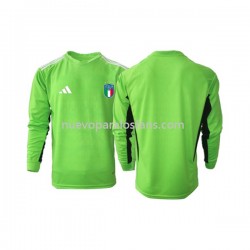 Camiseta de Fútbol Italia Portero Hombre Casa 2023 Manga Larga