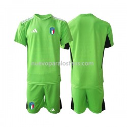 Camiseta de Fútbol Italia Portero Niño Casa 2023 Manga Corta