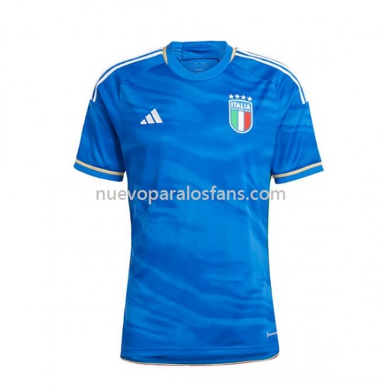 Camiseta de Fútbol Italia Hombre Casa 2023 Manga Corta