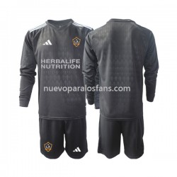 Camiseta de Fútbol Los Angeles Galaxy Portero Niño Casa 2023 Manga Larga