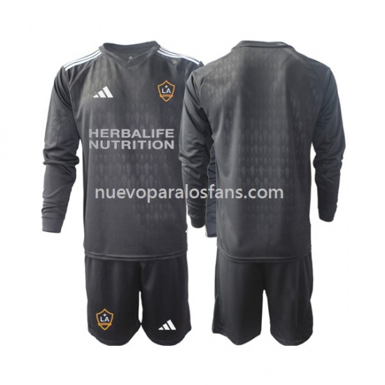 Camiseta de Fútbol Los Angeles Galaxy Portero Niño Casa 2023 Manga Larga