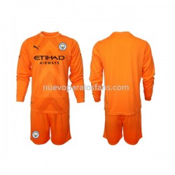 Camiseta de Fútbol Manchester City Portero Niño Tercera 2022-2023 Manga Larga