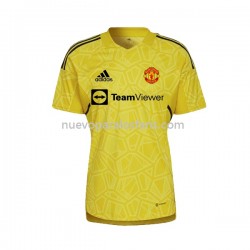 Camiseta de Fútbol Manchester United Portero Hombre Exterior 2022-2023 Manga Corta