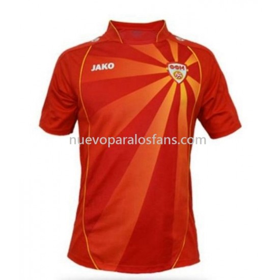 Camiseta de Fútbol North Macedonia Hombre Casa 2022 Manga Corta