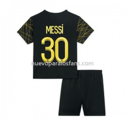 Camiseta de Fútbol Paris Saint-Germain Lionel Messi 30 Niño Cuarto 2022-2023 Manga Corta