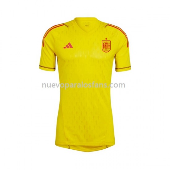 Camiseta de Fútbol España Portero Hombre Casa 2022-2023 Manga Corta