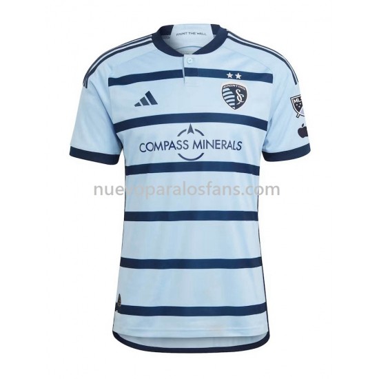 Camiseta de Fútbol Sporting Kansas City Hombre Casa 2023-2024 Manga Corta