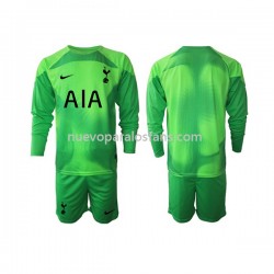 Camiseta de Fútbol Tottenham Hotspur Portero Niño Exterior 2022-2023 Manga Larga