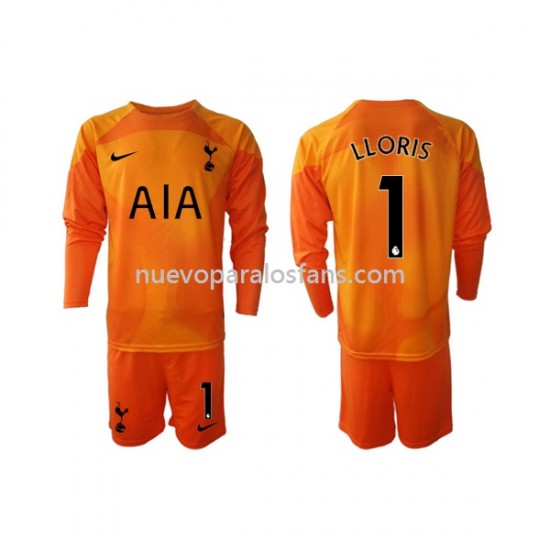 Camiseta de Fútbol Tottenham Hotspur Hugo Lloris 1 Portero Niño Tercera 2022-2023 Manga Larga