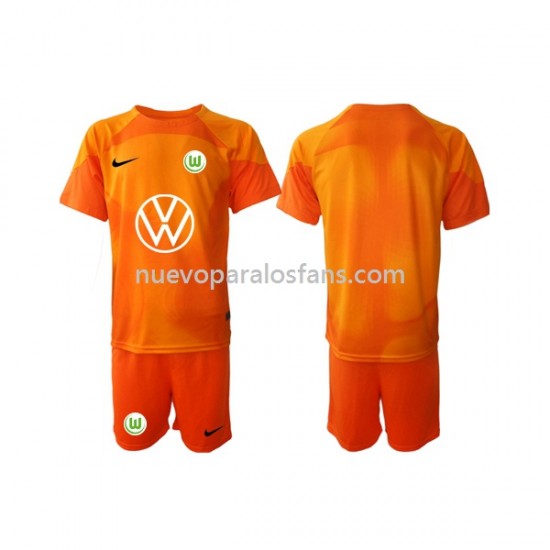 Camiseta de Fútbol VfL Wolfsburg Portero Niño Tercera 2022-2023 Manga Corta