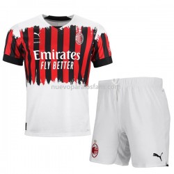 Camiseta de Fútbol AC Milan Niño Cuarto 2022-2023 Manga Corta