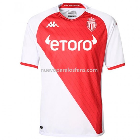Camiseta de Fútbol AS Monaco Casa 2022-2023 Manga Corta