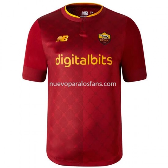 Camiseta de Fútbol AS Roma Casa 2022-2023 Manga Corta