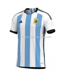 Camiseta de Fútbol Argentina Casa Copa Mundial 2022 Manga Corta