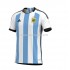 Camiseta de Fútbol Argentina Casa Copa Mundial 2022 Manga Corta
