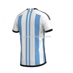 Camiseta de Fútbol Argentina Casa Copa Mundial 2022 Manga Corta