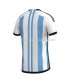 Camiseta de Fútbol Argentina Casa Copa Mundial 2022 Manga Corta