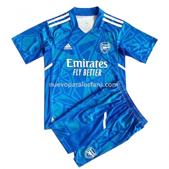 Camiseta de Fútbol Arsenal Portero Niño Exterior 2022-2023 Manga Corta