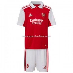 Camiseta de Fútbol Arsenal Niño Casa 2022-2023 Manga Corta