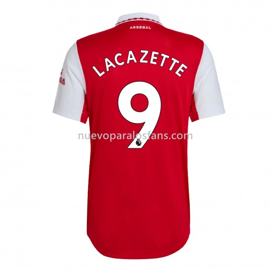 Camiseta de Fútbol Arsenal Lacazette 9 Casa 2022-2023 Manga Corta