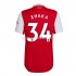 Camiseta de Fútbol Arsenal Xhaka 34 Casa 2022-2023 Manga Corta