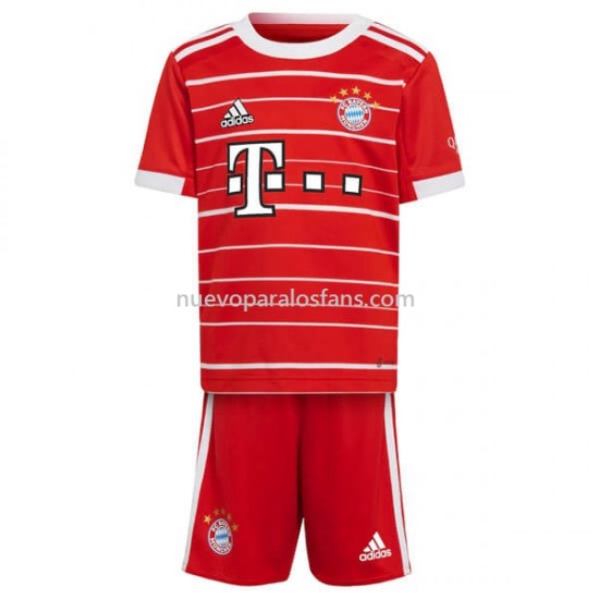 Camiseta de Fútbol Bayern de Múnich Niño Casa 2022-2023 Manga Corta