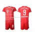 Camiseta de Fútbol Bayern de Múnich Lewandowski 9 Niño Casa 2022-2023 Manga Corta