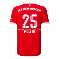 Camiseta de Fútbol Bayern de Múnich Muller 25 Casa 2022-2023 Manga Corta