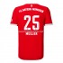 Camiseta de Fútbol Bayern de Múnich Muller 25 Casa 2022-2023 Manga Corta
