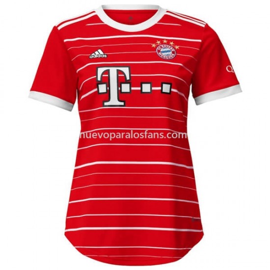 Camiseta de Fútbol Bayern de Múnich Mujer Casa 2022-2023 Manga Corta