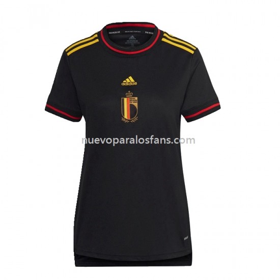 Camiseta de Fútbol Bélgica Mujer Casa 2022 Manga Corta