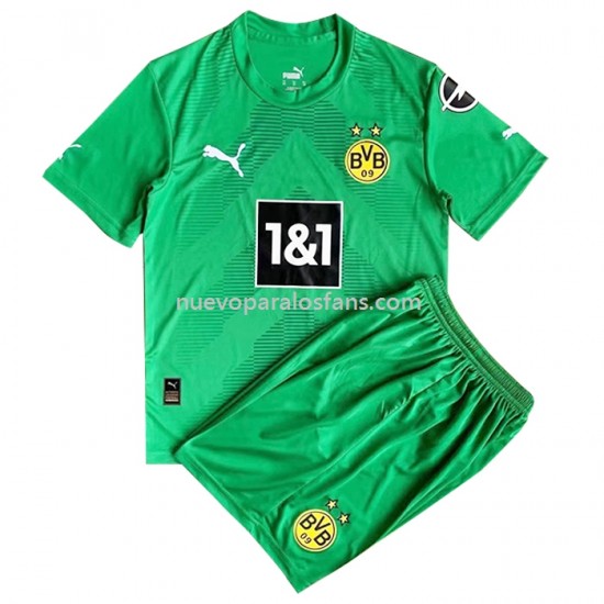 Camiseta de Fútbol Borussia Dortmund Portero Niño Exterior 2022-2023 Manga Corta