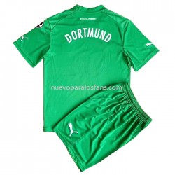 Camiseta de Fútbol Borussia Dortmund Portero Niño Exterior 2022-2023 Manga Corta