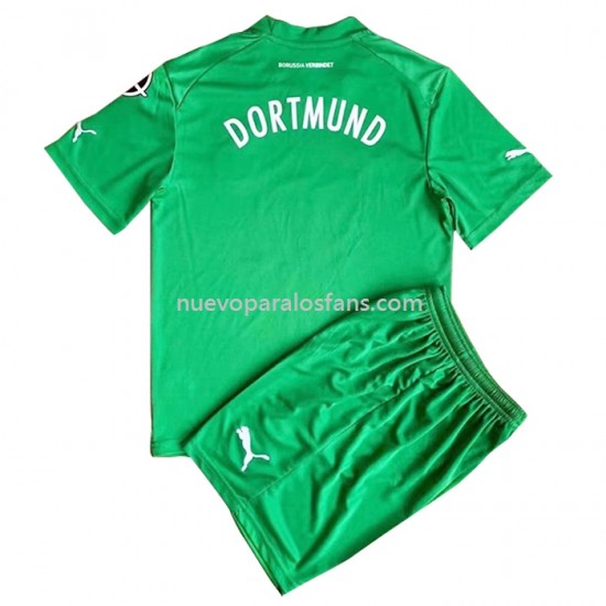 Camiseta de Fútbol Borussia Dortmund Portero Niño Exterior 2022-2023 Manga Corta