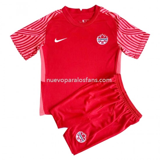 Camiseta de Fútbol Canadá Niño Casa 2022 Manga Corta