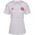 Camiseta de Fútbol Dinamarca Mujer Exterior 2022 Manga Corta