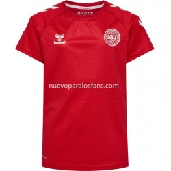 Camiseta de Fútbol Dinamarca Mujer Casa 2022 Manga Corta