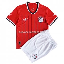 Camiseta de Fútbol Egipto Niño Casa 2022 Manga Corta