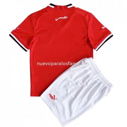 Camiseta de Fútbol Egipto Niño Casa 2022 Manga Corta