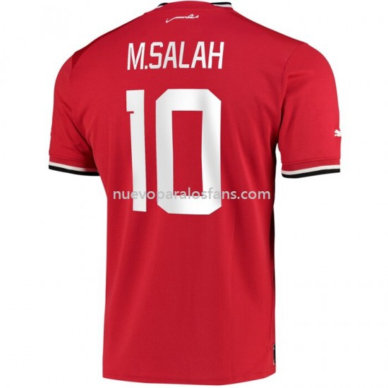 Camiseta de Fútbol Egipto M.Salah 10 Casa 2022 Manga Corta