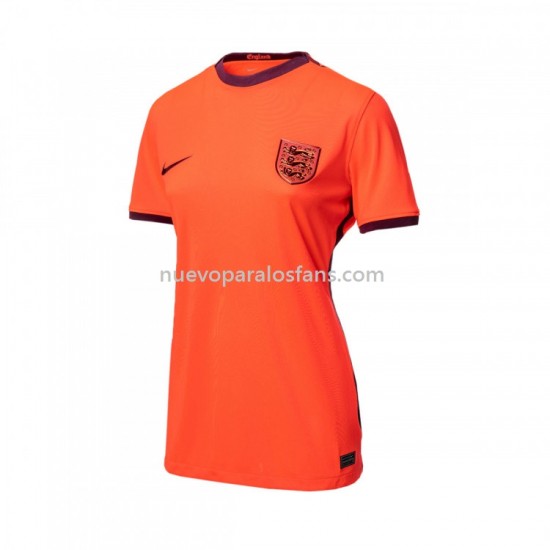 Camiseta de Fútbol Inglaterra Mujer Exterior 2022 Manga Corta