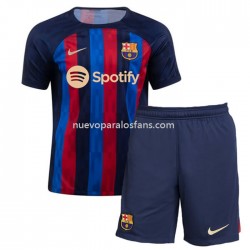 Camiseta de Fútbol FC Barcelona Niño Casa 2022-2023 Manga Corta