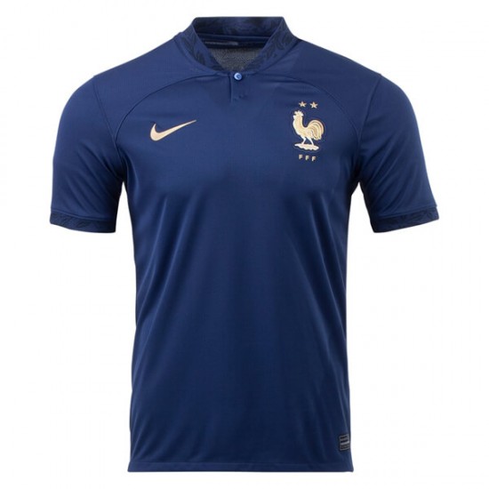 Camiseta de Fútbol Francia Casa Copa Mundial 2022 Manga Corta