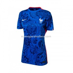 Camiseta de Fútbol Francia Mujer Casa 2022 Manga Corta