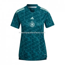 Camiseta de Fútbol Alemania Mujer Exterior 2022 Manga Corta