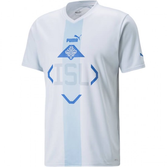 Camiseta de Fútbol Islandia Exterior 2022 Manga Corta