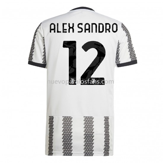 Camiseta de Fútbol Juventus Alex Sandro 12 Casa 2022-2023 Manga Corta