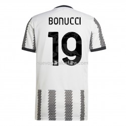 Camiseta de Fútbol Juventus Bonucci 19 Casa 2022-2023 Manga Corta