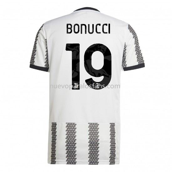 Camiseta de Fútbol Juventus Bonucci 19 Casa 2022-2023 Manga Corta