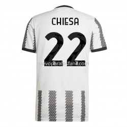 Camiseta de Fútbol Juventus Chiesa 22 Casa 2022-2023 Manga Corta